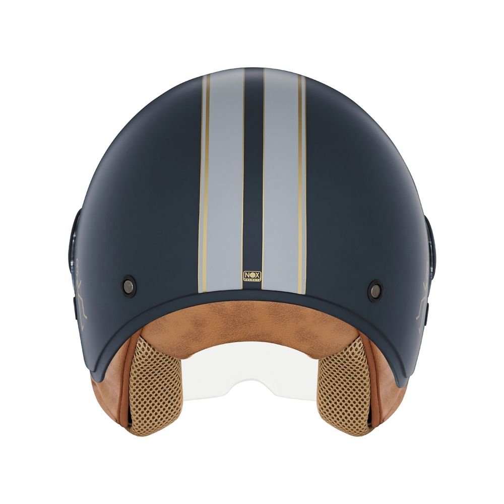 NOX jet helmet moto scooter N210 EVO matt blue / nardo gray