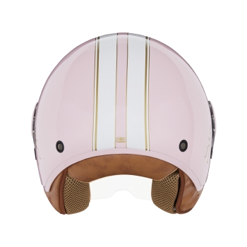 NOX jet helmet moto scooter N210 EVO pastel pink / white
