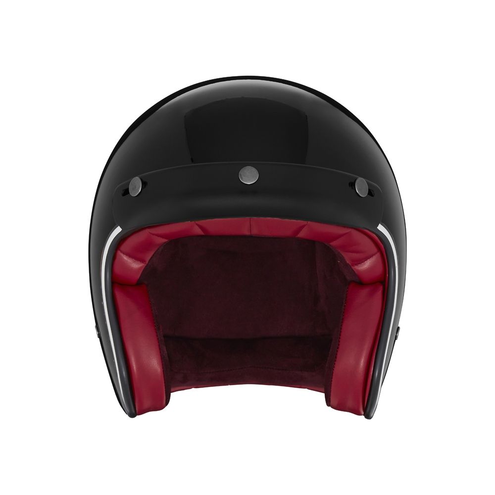 NOX casque jet moto scooter N243 noir brillant