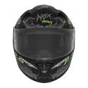 NOX full face child helmet moto scooter N731 ZUMBI matt black / red