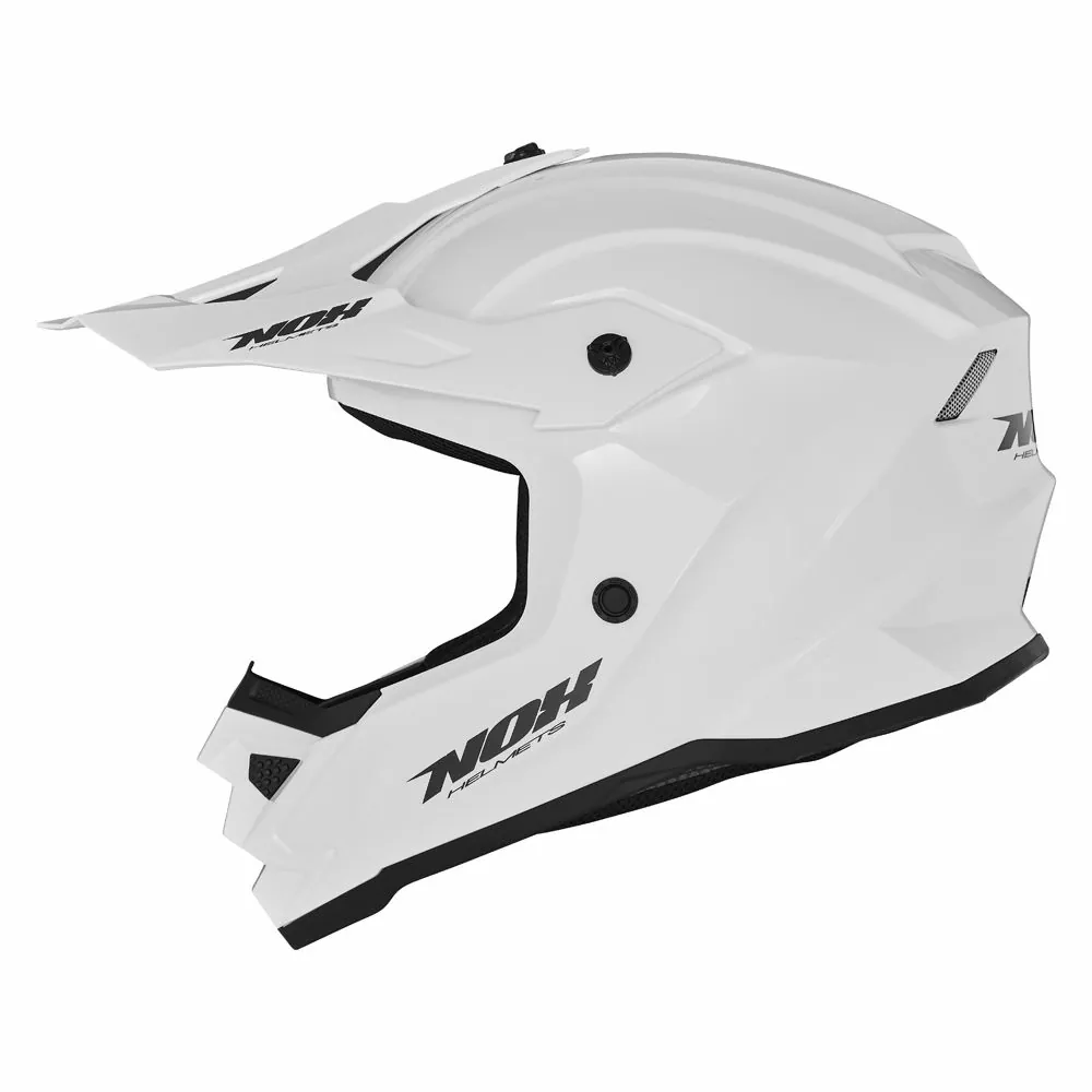 NOX casque cross enfant moto scooter N710 blanc perle