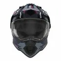 NOX motorcycle cross helmet N312 DRONE matt blue / red