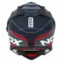 NOX motorcycle cross helmet N312 DRONE matt blue / red