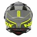 NOX motorcycle cross helmet N312 DRONE nardo gray / yellow