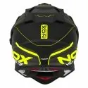 NOX casque cross moto N312 DRONE noir mat / jaune