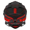 NOX motorcycle cross helmet N312 DRONE matt black / red