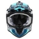 NOX motorcycle cross helmet N633 FUSION gray nardo / iridium pink