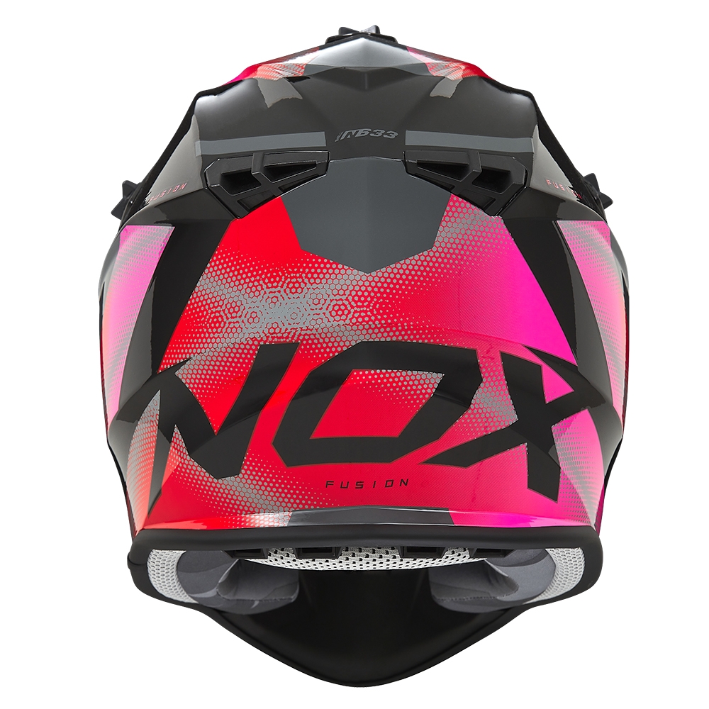 NOX motorcycle cross helmet N633 FUSION iridium blue