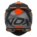 NOX motorcycle cross helmet N633 FUSION matt black / orange
