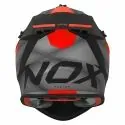 NOX motorcycle cross helmet N633 FUSION matt black / red