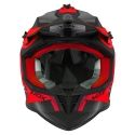 NOX motorcycle cross helmet N633 FUSION matt black / red