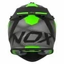NOX motorcycle cross helmet N633 FUSION matt black / green