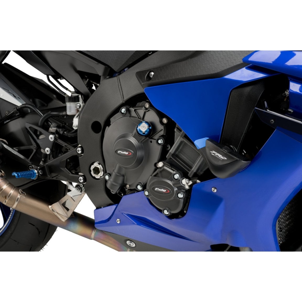 PUIG cache protection carters moteur Track Championship YAMAHA YZF-R1 / R1M / 2015 2024 ref 21518