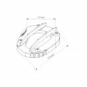 PUIG extension de base béquille TRIUMPH TIGER 900 / GT / LOW / PRO / SPORT 850 / 2020 2024 ref 20459