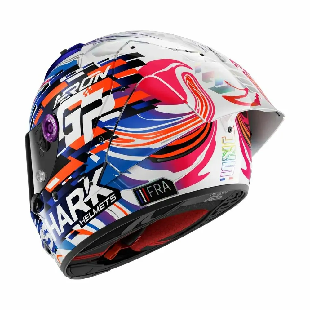 SHARK casque moto intégral AERON GP REPLICA ZARCO violet / bleu