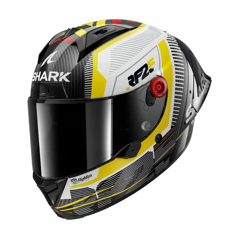 SHARK integral motorcycle helmet AERON GP REPLICA RAUL FERNANDEZ white / yellow