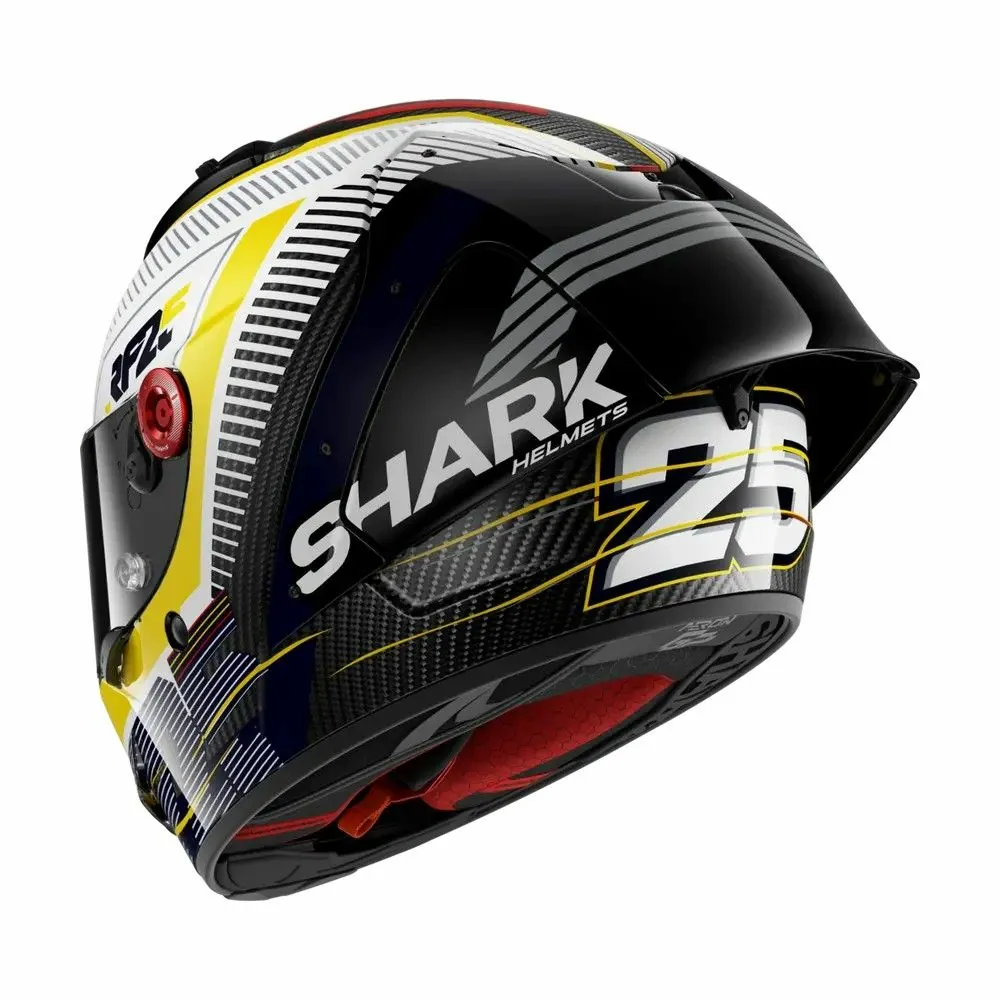 SHARK integral motorcycle helmet AERON GP REPLICA RAUL FERNANDEZ white / yellow