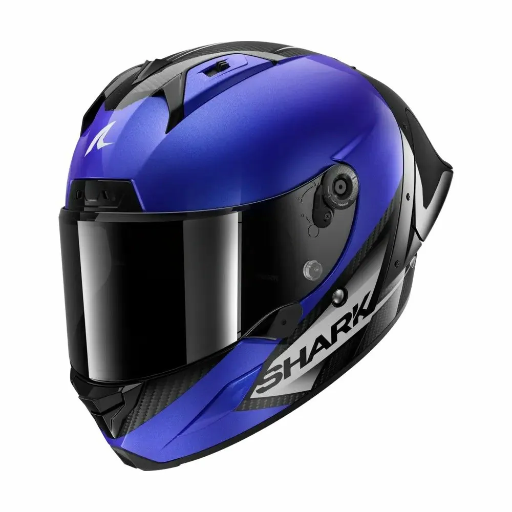 SHARK integral motorcycle helmet AERON GP BLANK SP blue