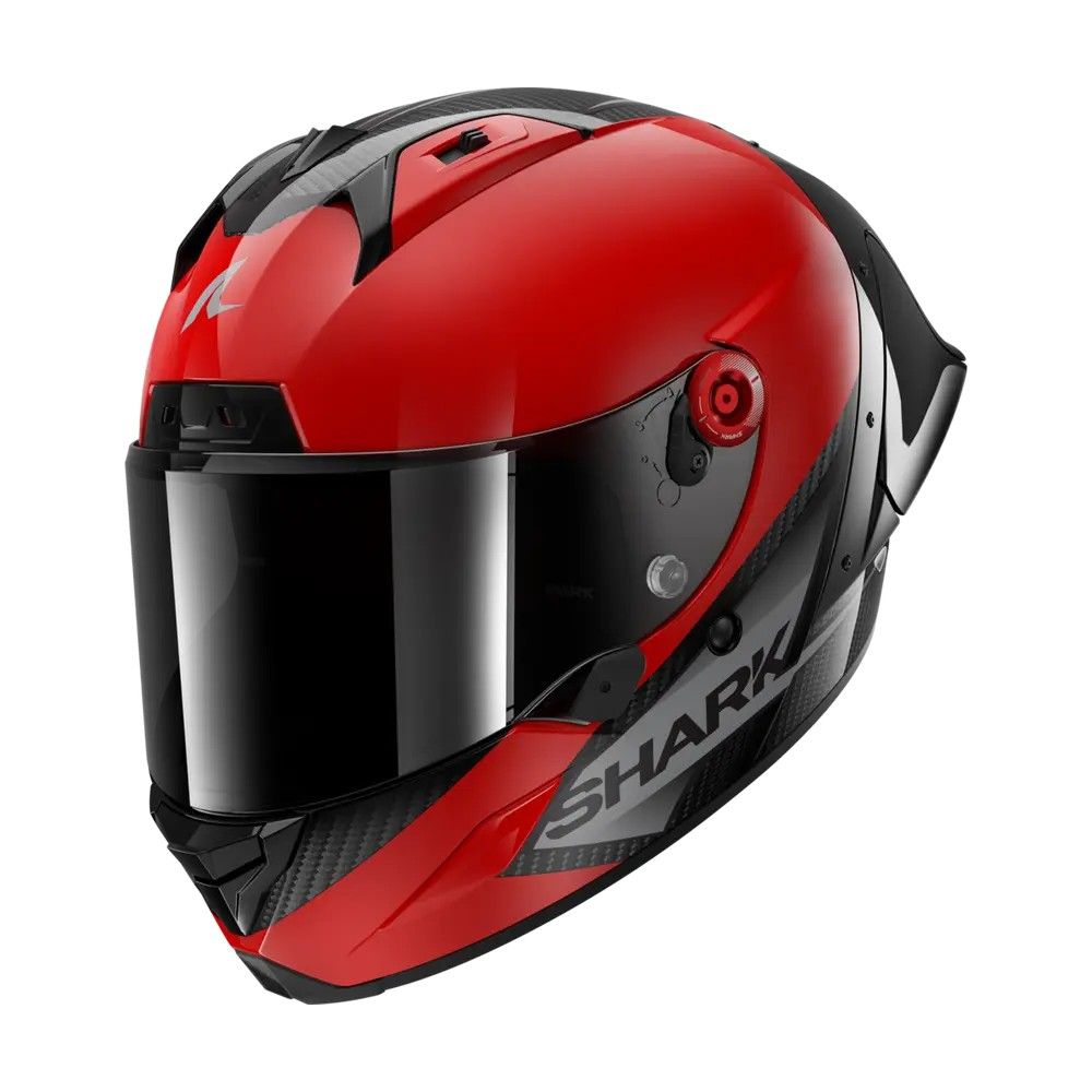 SHARK integral motorcycle helmet AERON GP BLANK SP red