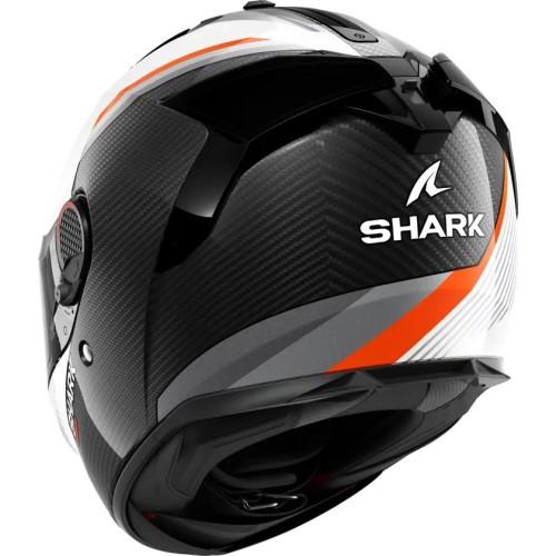 SHARK integral motorcycle helmet SPARTAN GT PRO DOKHTA CARBON white / orange