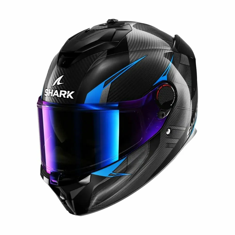 SHARK casque moto intégral SPARTAN GT PRO KULTRAM CARBON bleu / noir