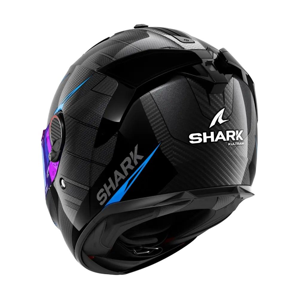 SHARK integral motorcycle helmet SPARTAN GT PRO KULTRAM CARBON  blue / black