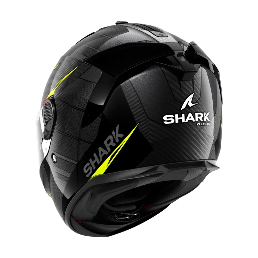 SHARK integral motorcycle helmet SPARTAN GT PRO KULTRAM CARBON  yellow / black