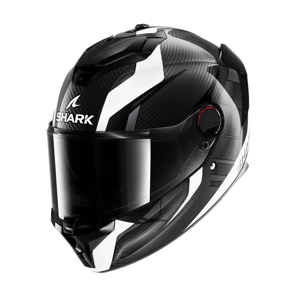 SHARK integral motorcycle helmet SPARTAN GT PRO KULTRAM CARBON white black