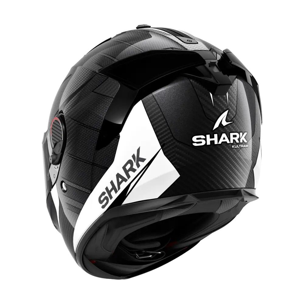 SHARK integral motorcycle helmet SPARTAN GT PRO KULTRAM CARBON  white / black