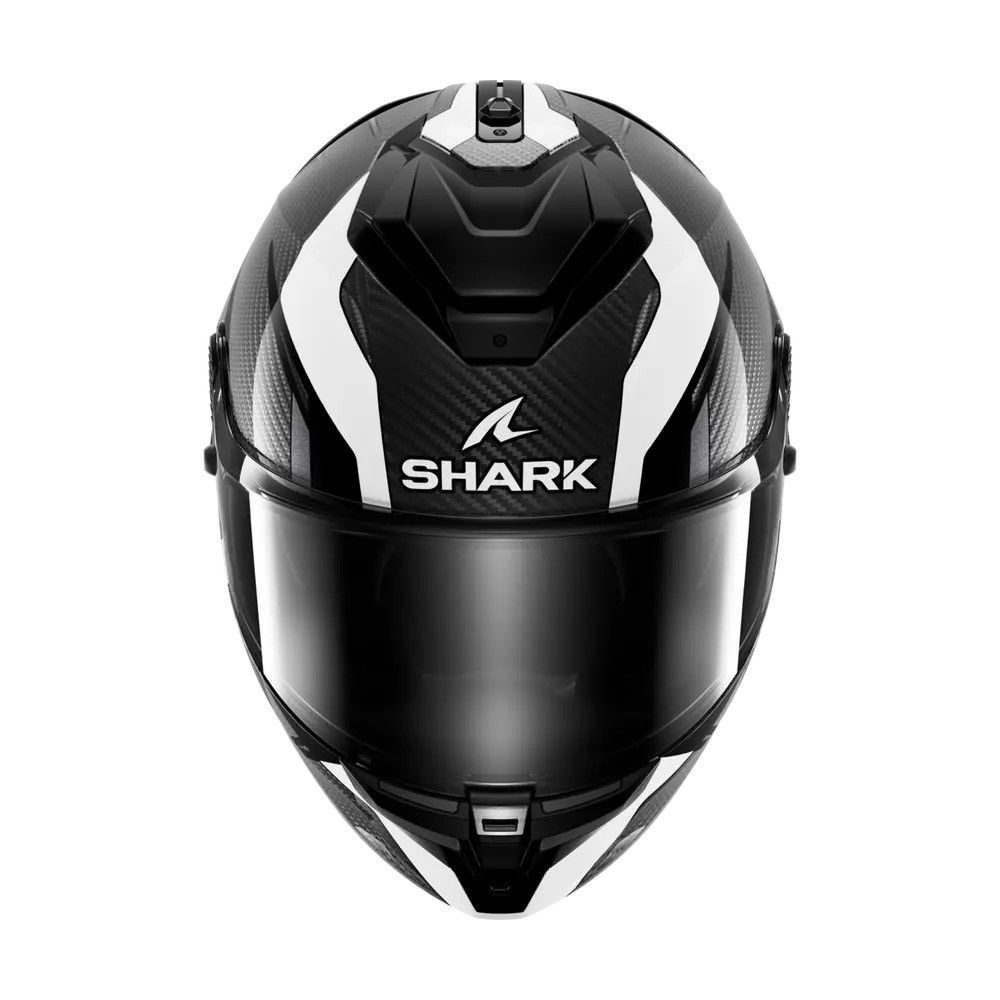 SHARK integral motorcycle helmet SPARTAN GT PRO KULTRAM CARBON  white / black