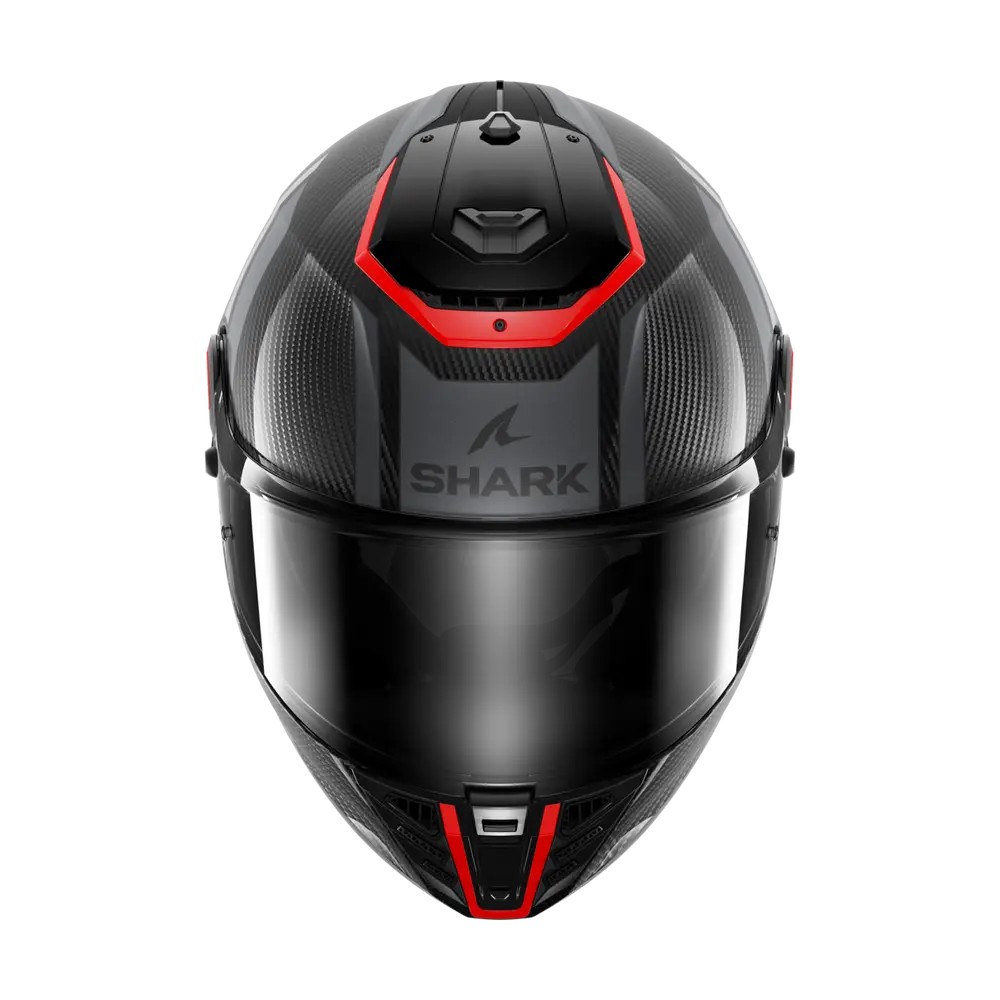 SHARK casque moto intégral SPARTAN RS CARBON SHAWN carbone / rouge / gris