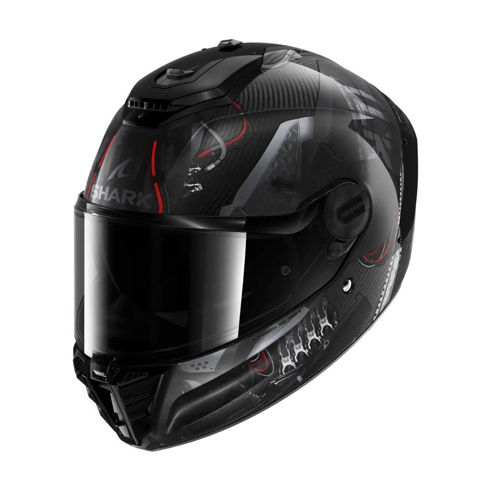 SHARK integral motorcycle helmet SPARTAN RS CARBON XBOT carbon / anthracite / red