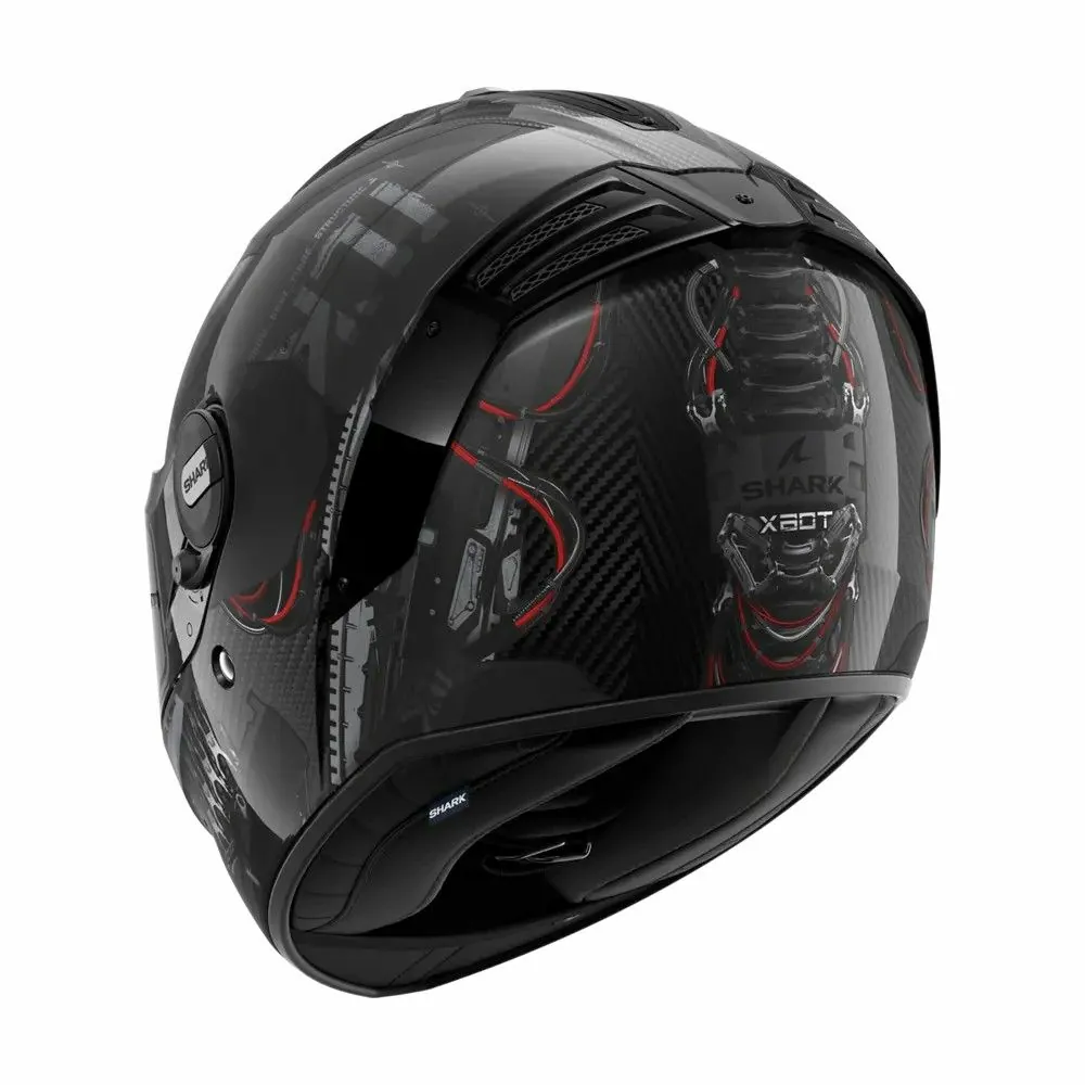 SHARK casque moto intégral SPARTAN RS CARBON XBOT carbone / anthracite / rouge