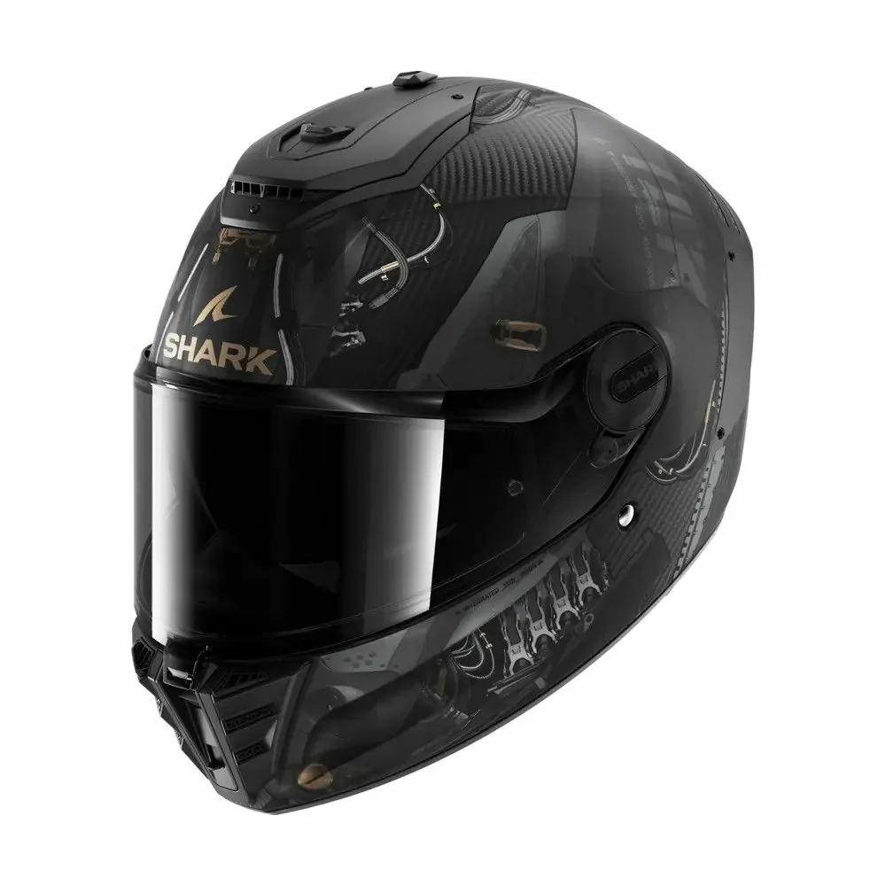 SHARK casque moto intégral SPARTAN RS CARBON XBOT carbone / anthracite / bronze