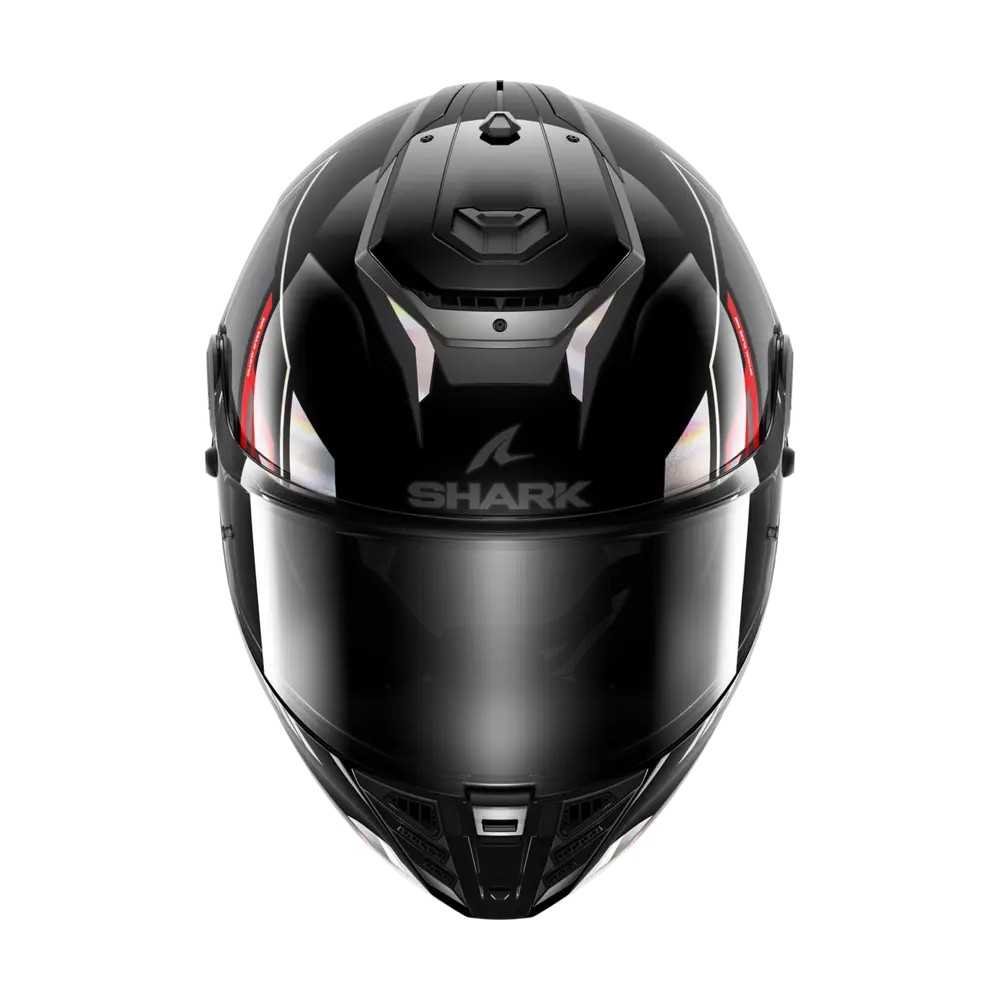 SHARK casque moto intégral SPARTAN RS BYRHON noir / iridescent / rouge