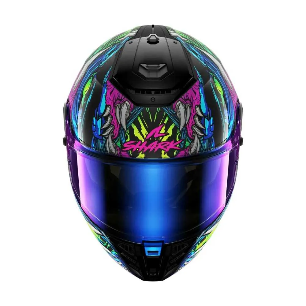 SHARK casque moto intégral SPARTAN RS SHAYTAN noir / vert / violet