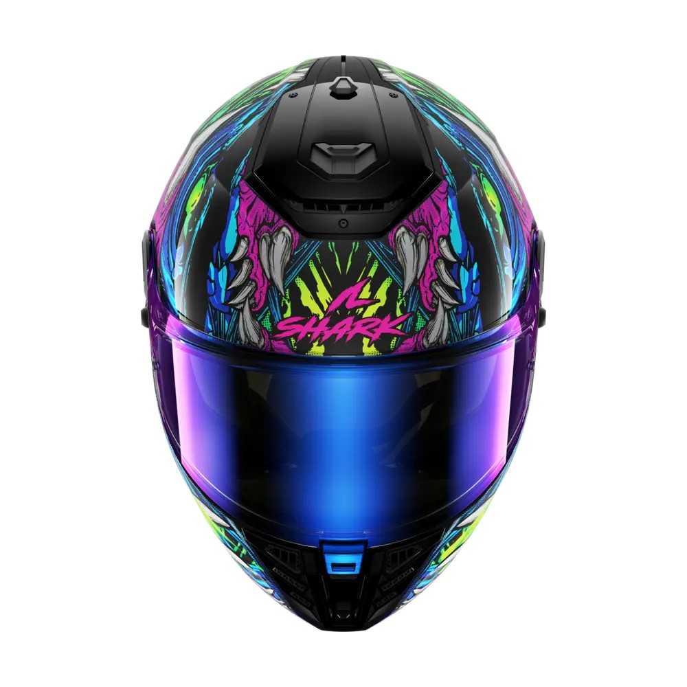 SHARK integral motorcycle helmet SPARTAN RS SHAYTAN black / green / purple
