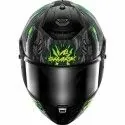 SHARK casque moto intégral SPARTAN RS SHAYTAN noir / vert / anthracite