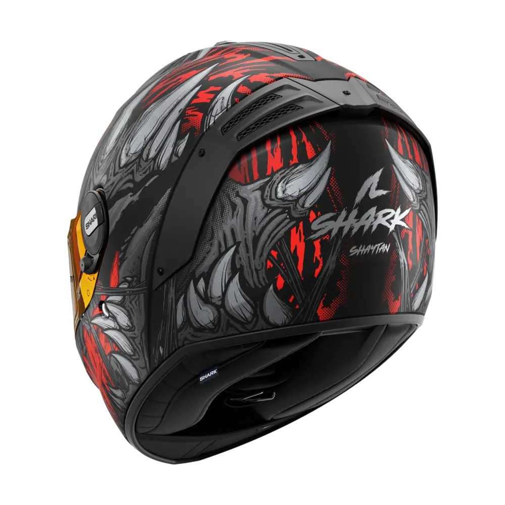 SHARK casque moto intégral SPARTAN RS SHAYTAN noir / rouge / anthracite