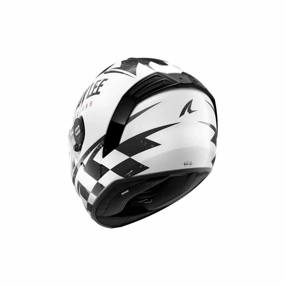 SHARK casque moto intégral SPARTAN RS RACESHOP noir / blanc