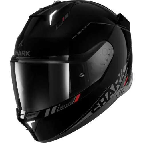 SHARK integral motorcycle helmet SKWAL i3 BLANK SP black / anthracite / red