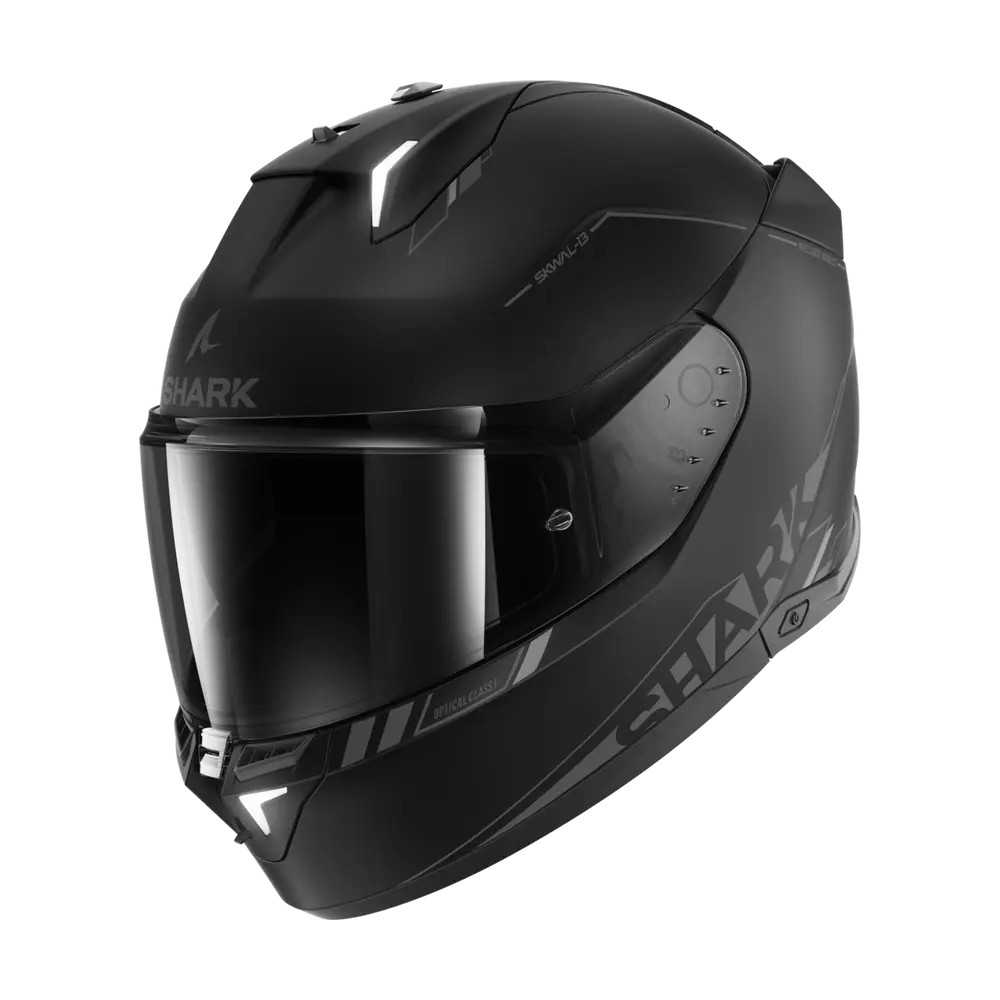 SHARK integral motorcycle helmet SKWAL i3 BLANK SP anthracite / black