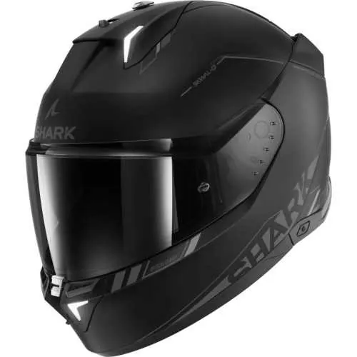 SHARK casque moto intégral SKWAL i3 BLANK SP anthracite / noir
