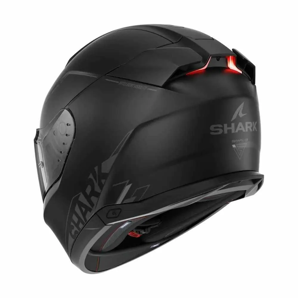 SHARK casque moto intégral SKWAL i3 BLANK SP anthracite / noir