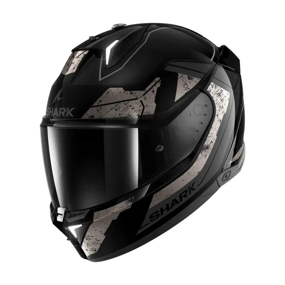 SHARK casque moto intégral SKWAL i3 RHAD noir / chrome / anthracite