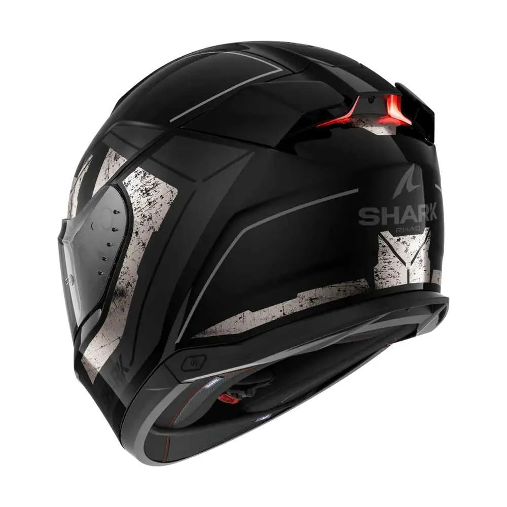 SHARK integral motorcycle helmet SKWAL i3 RHAD black / chrome / anthracite