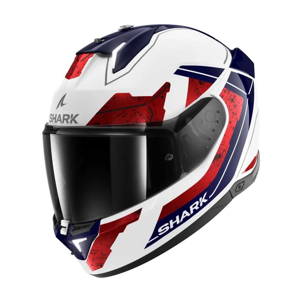 SHARK integral motorcycle helmet SKWAL i3 RHAD white / blue / red