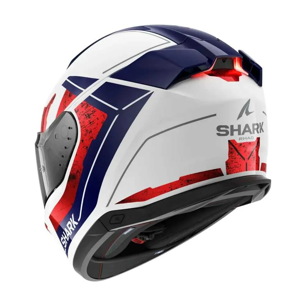 SHARK casque moto intégral SKWAL i3 RHAD blanc / bleu / rouge