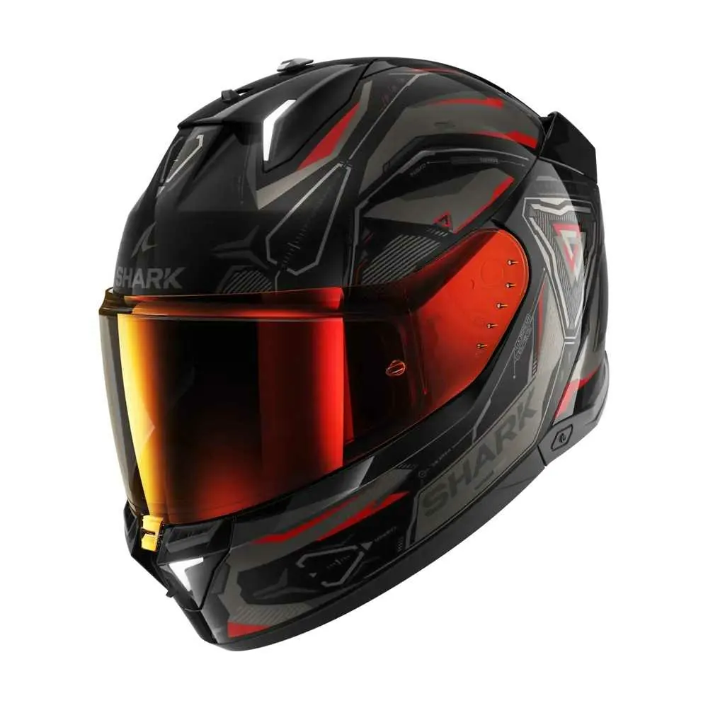 SHARK integral motorcycle helmet SKWAL i3 LINIK black / anthracite / red