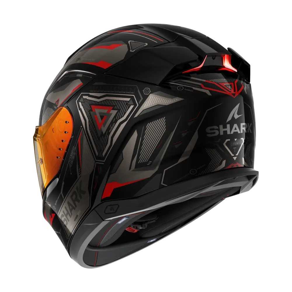 SHARK integral motorcycle helmet SKWAL i3 LINIK black / anthracite / red